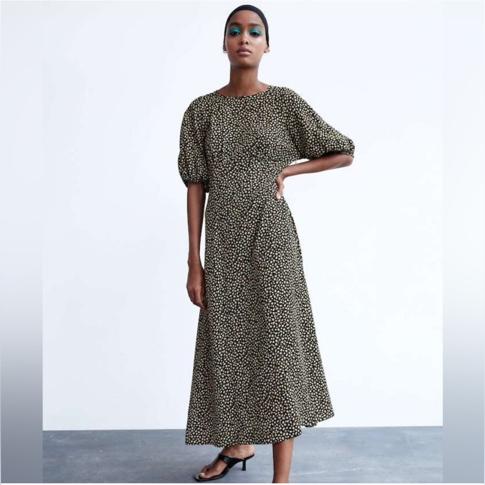Zara floral maxi dress